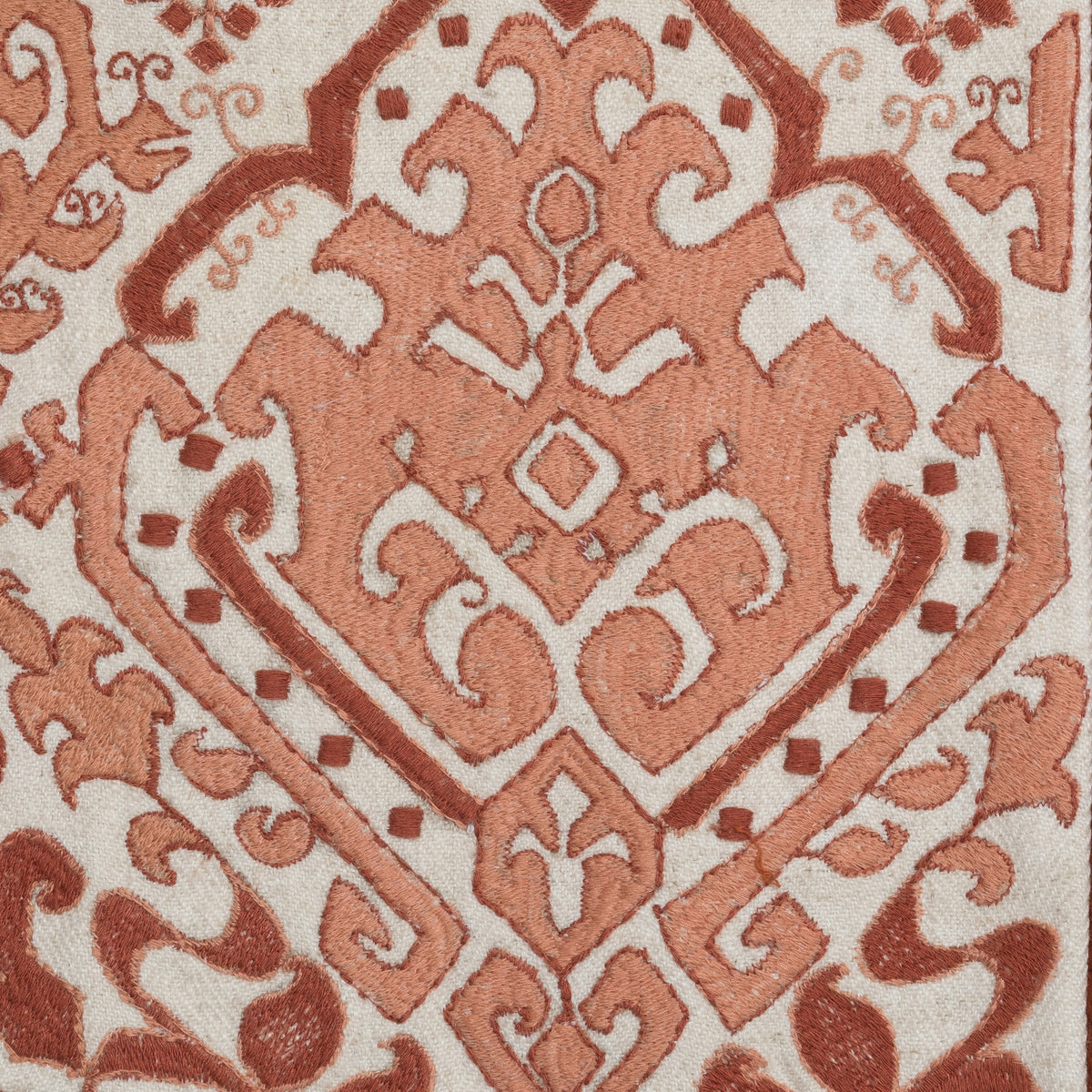 Terracotta Ikat Statement Cushion