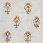 Ivory Blossom Embroidered Cushion