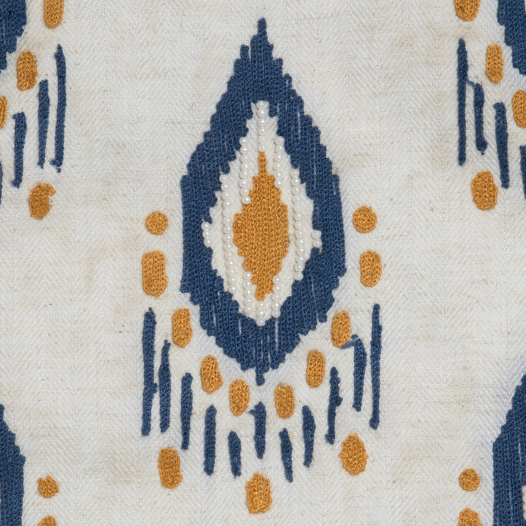 Ikat Jewel Embroidered Cushion