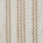 Natural Embroidered Stripe Cushion