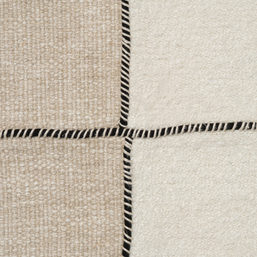 Sandstone & Cream Mixed Media Cushion