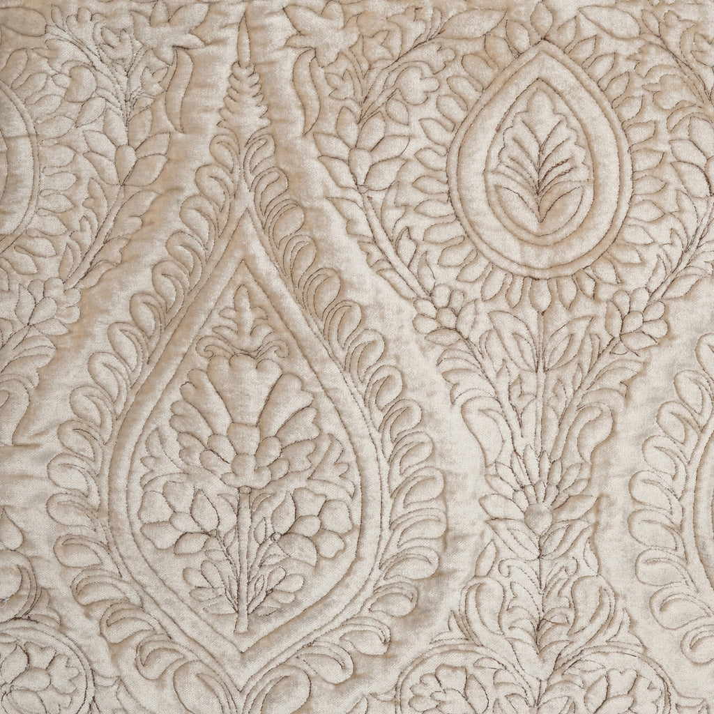 Champagne Velvet Embossed Cushion