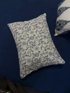 Midnight Blue Floral Quilted Bedding