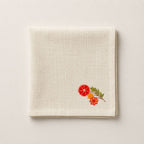 Scarlet Garden Embroidered Napkin Set