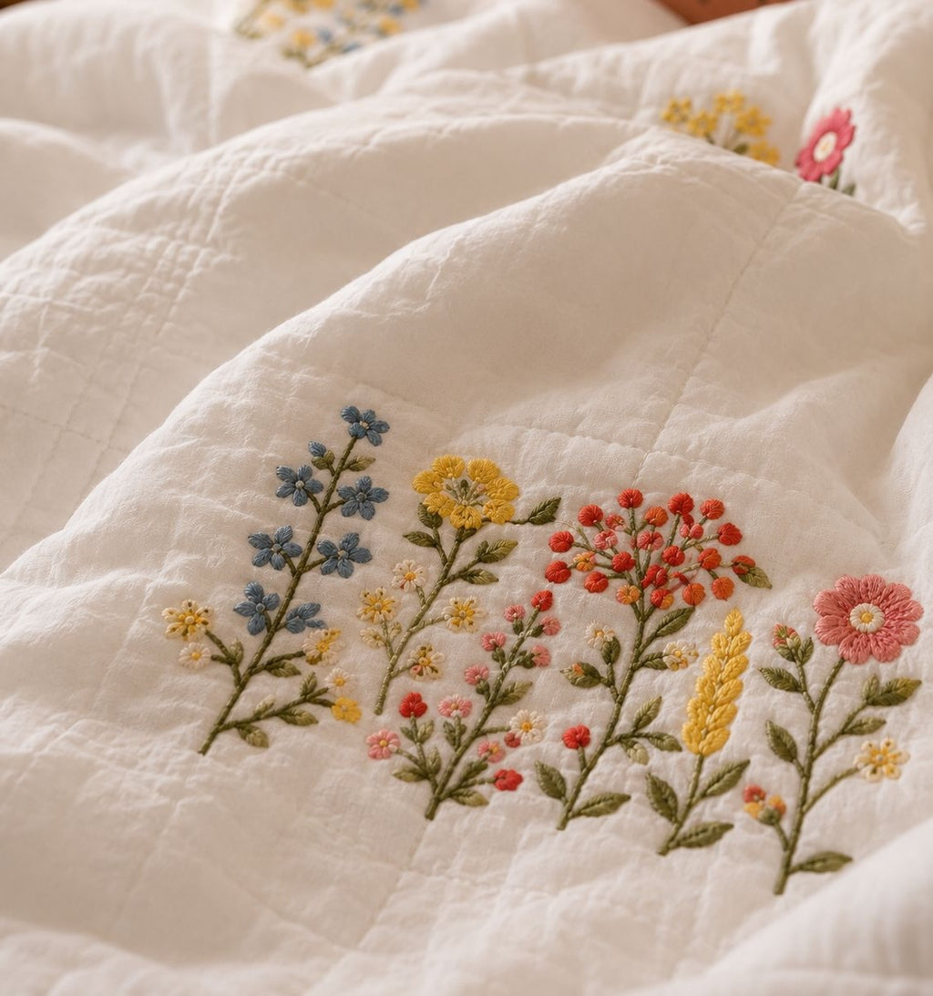 Wildflower Embroidered Comforter