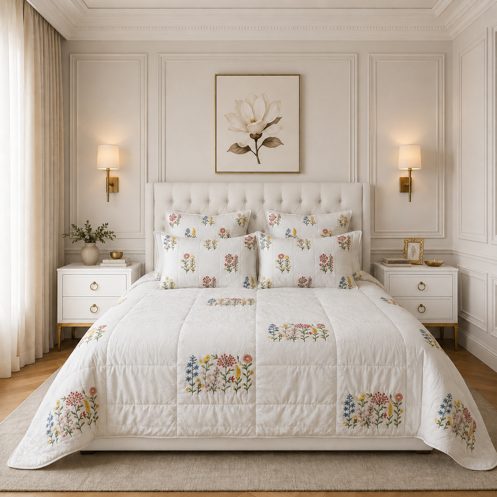 Wildflower Embroidered Comforter