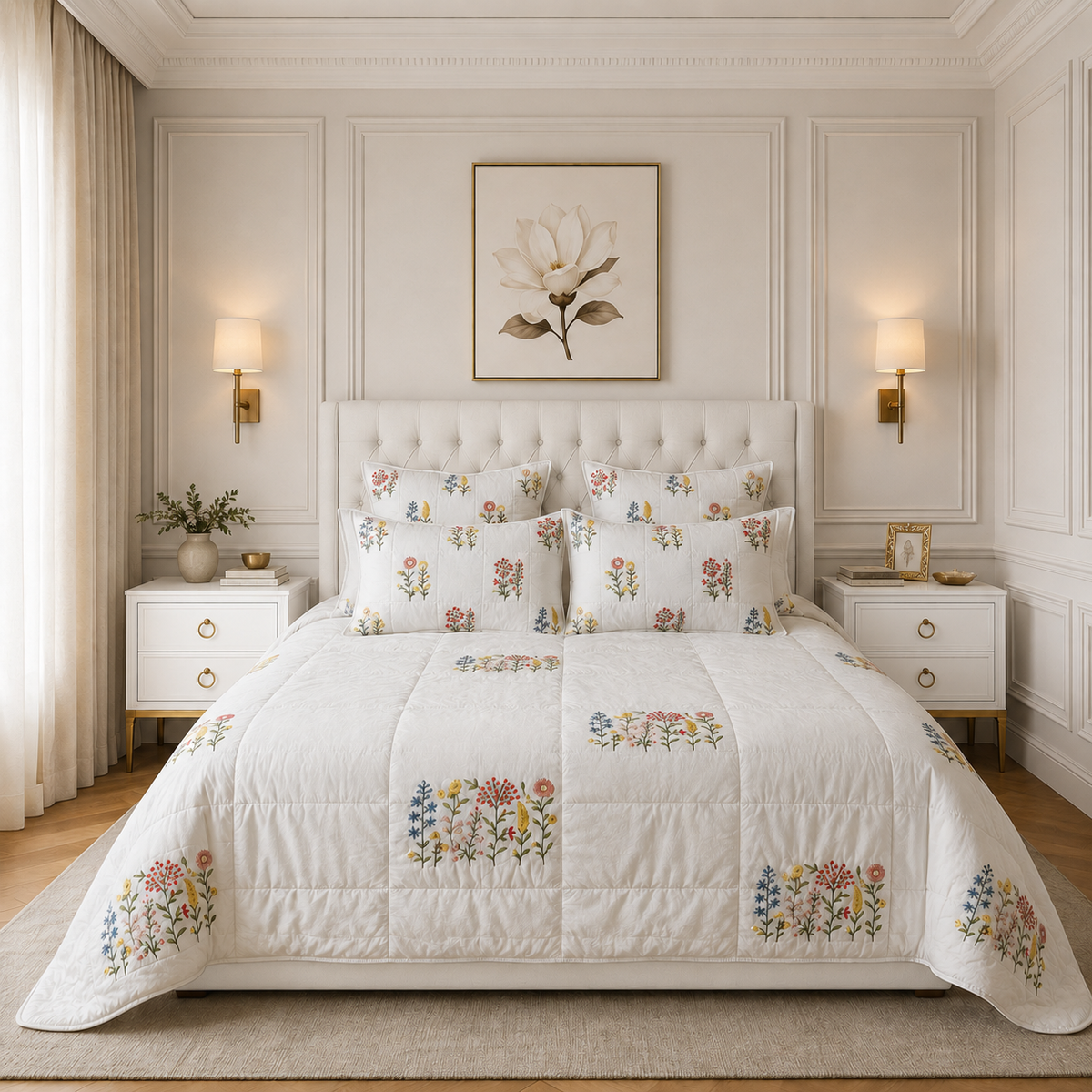 Wildflower Embroidered Comforter
